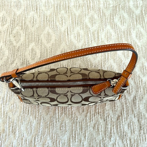 Coach Demi Monogram Canvas/Leather Baguette Bag - Picture 3 of 16